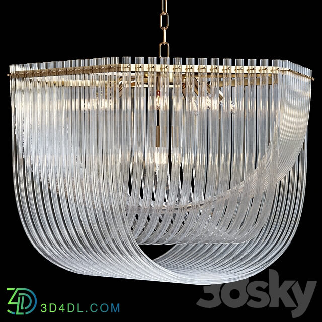 Pendant light FLOW B by Lampatron 9 lamps 72cm