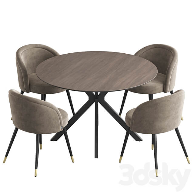 Table Chair Ralf table Chloe chair dining set