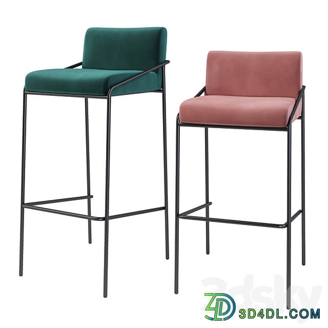 Bar stool Velvet Lev. Bar stool Carol.