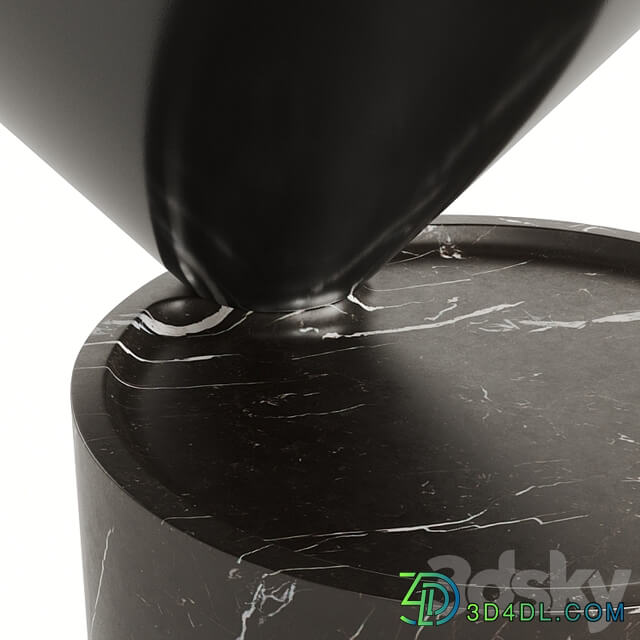 DE LA ESPADA LAUREL SIDE TABLE IN MARBLE