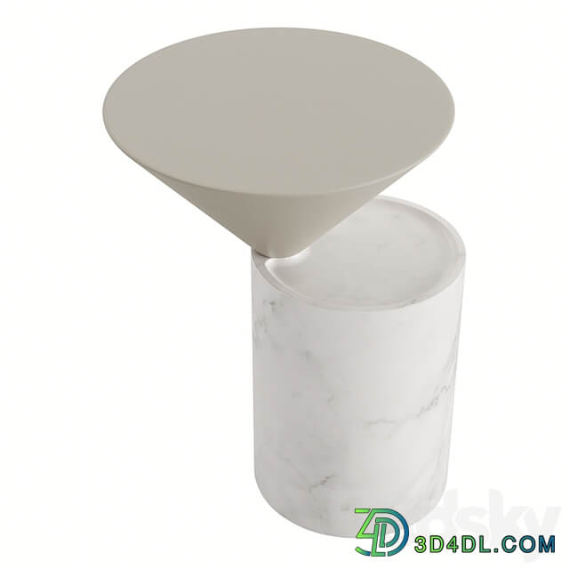 DE LA ESPADA LAUREL SIDE TABLE IN MARBLE