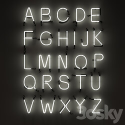 Other decorative objects Neon Letters Neon Type Font 2 