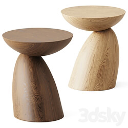 Wooden Parabel table by Eero Aarnio Originals 3D Models 