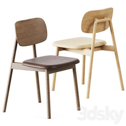 Wooden Klara Chair by Moroso 3D Models 