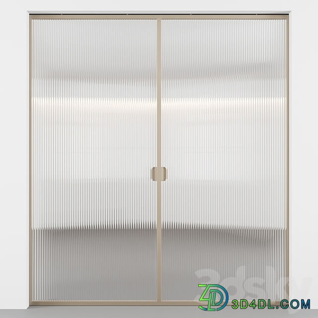 Embossed Glass Sliding Doors kit