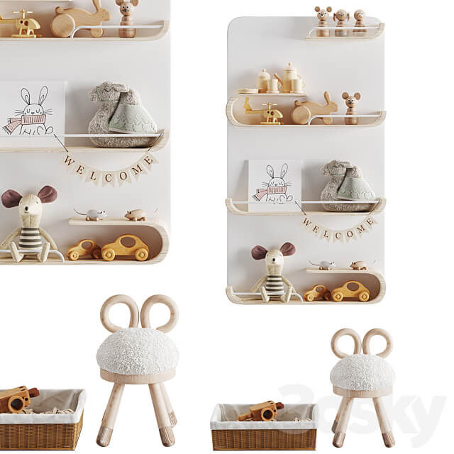 Miscellaneous Children room. Decor set 04