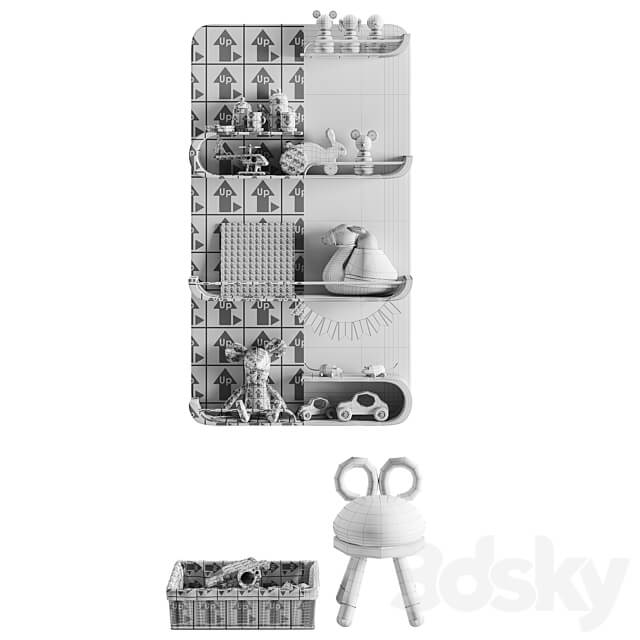 Miscellaneous Children room. Decor set 04