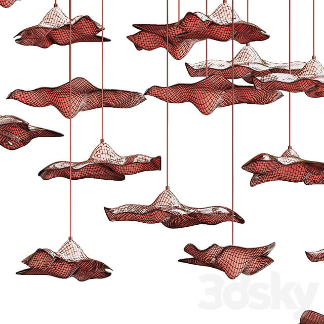 Pendant light Sand and Sea hanging chandelier