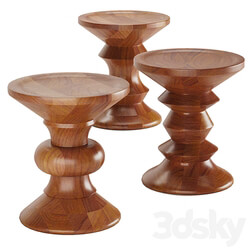 EAMES WALNUT STOOL 