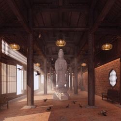 3D Interior Buddha Statue File 3dsmax By Tran Minh Luan Free Download 