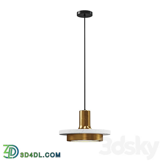 Item PD248A Pendant lamp CALCITE by Romatti white Pendant light 3D Models