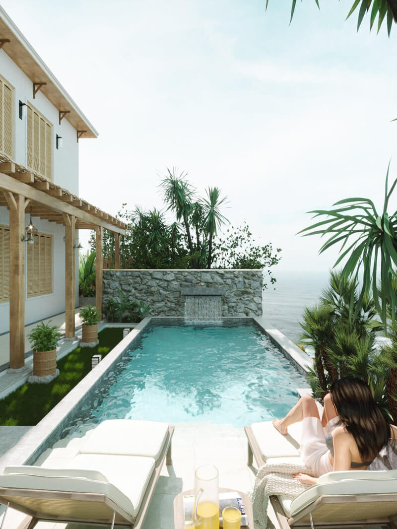 9567 3D Exterior Pool House Scene 3dsmax by Duong Chi Cuong