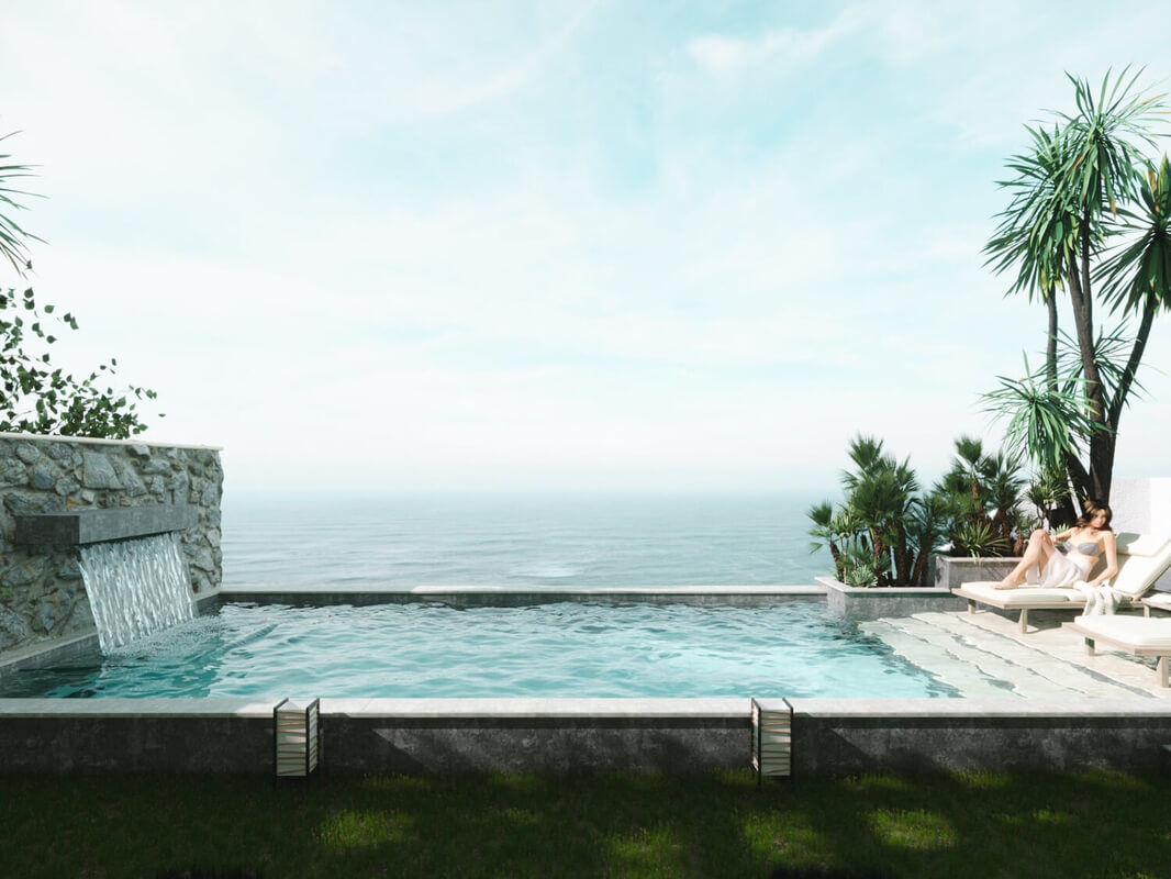 9567 3D Exterior Pool House Scene 3dsmax by Duong Chi Cuong