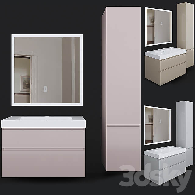 Cabinet with sink CUBO 80 Kerama Marazzi