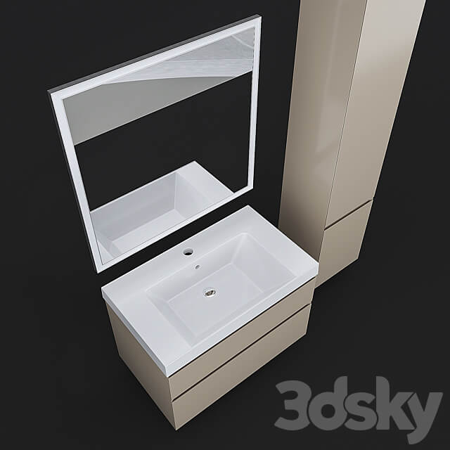 Cabinet with sink CUBO 80 Kerama Marazzi