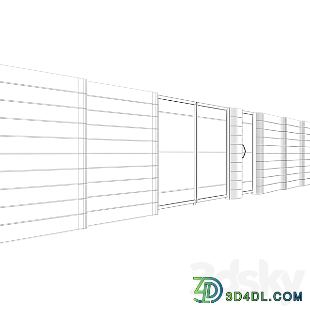 Craft fence Columnar