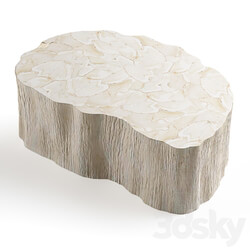 Palecek Camilla Fossilized Clam Coffee Table 