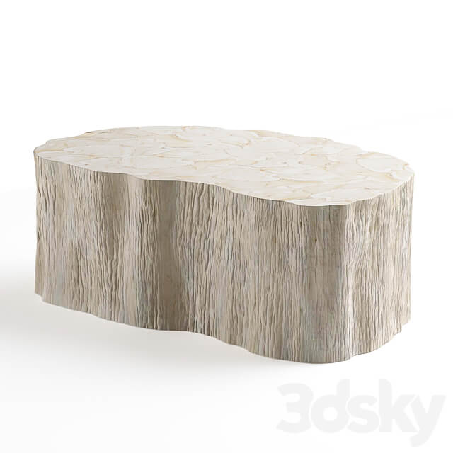 Palecek Camilla Fossilized Clam Coffee Table