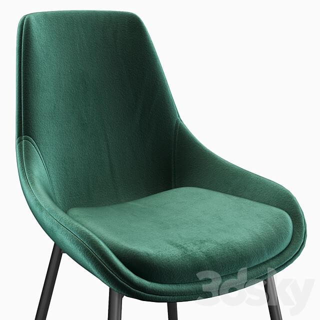 Wayfair Coen Velvet Side Chair by Gold Flamingo