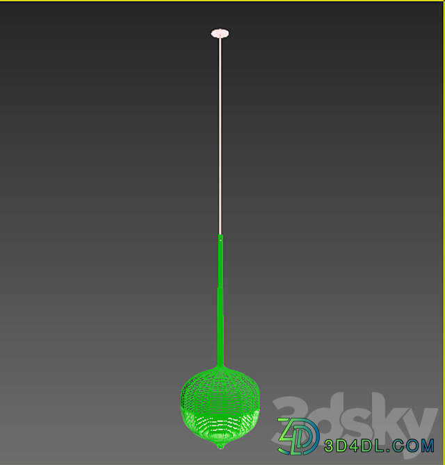 Lamp in Classic Wooden Top Toy Pendant light 3D Models