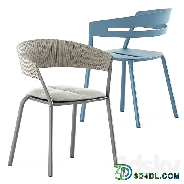 Table Chair Zebra Square table and Ria Dining armchair by Fast