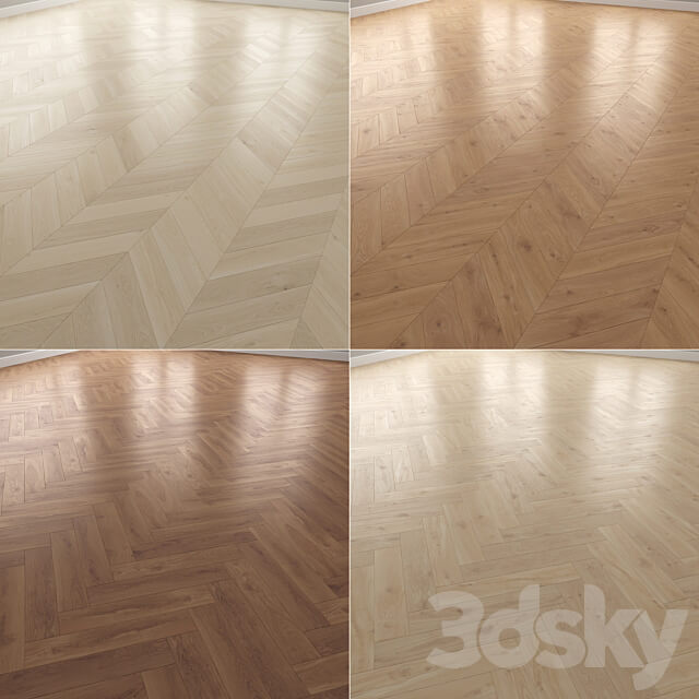 Parquet 4 colors Linear herringbone chevron setquad12