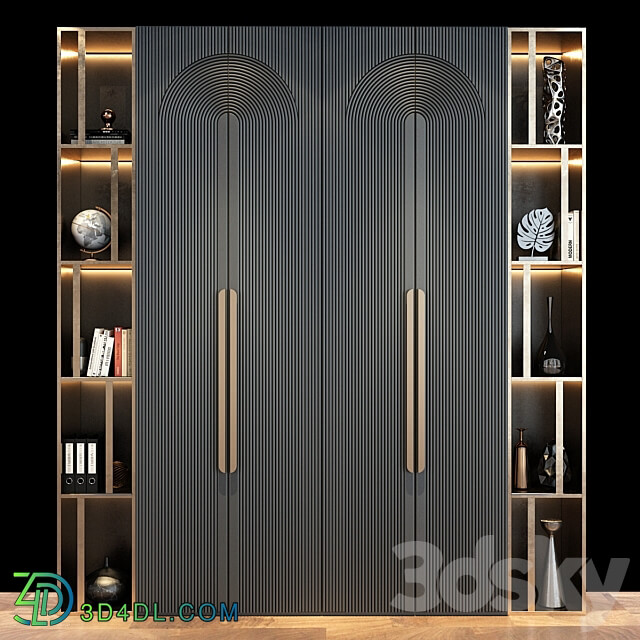 Wardrobe Display cabinets Furniture composition 163