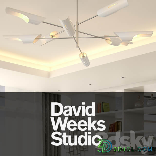 David Weeks Studio Torroja Cross Lighting Pendant light 3D Models