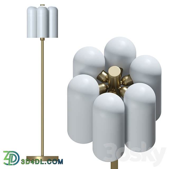 Floor lamp Odyssey 6 by Schwung Home