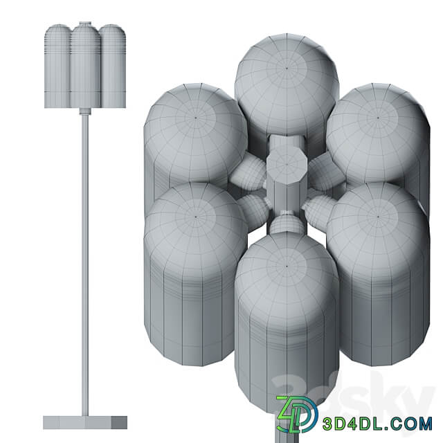 Floor lamp Odyssey 6 by Schwung Home
