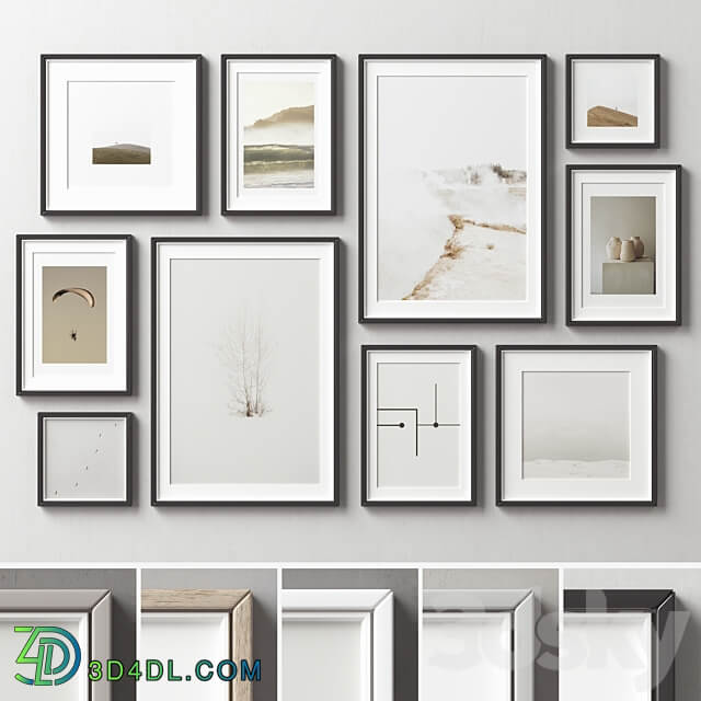 Picture Frames Set 295 3D Models