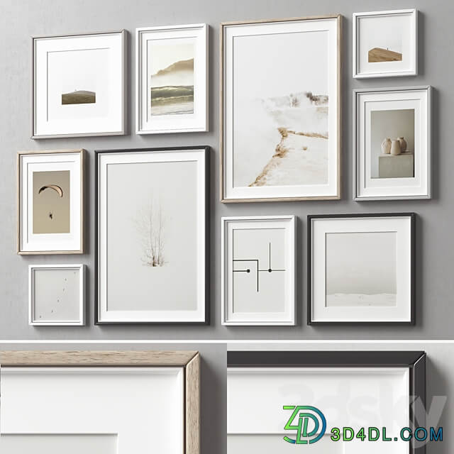 Picture Frames Set 295 3D Models