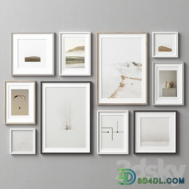 Picture Frames Set 295 3D Models