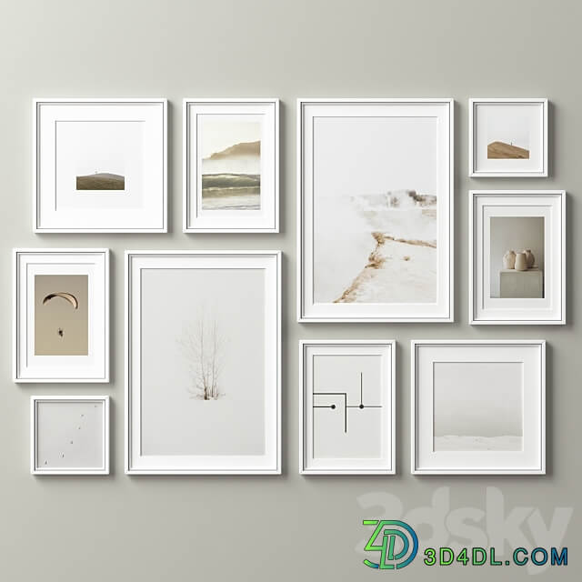 Picture Frames Set 295 3D Models