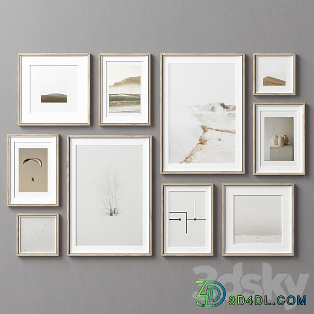 Picture Frames Set 295 3D Models
