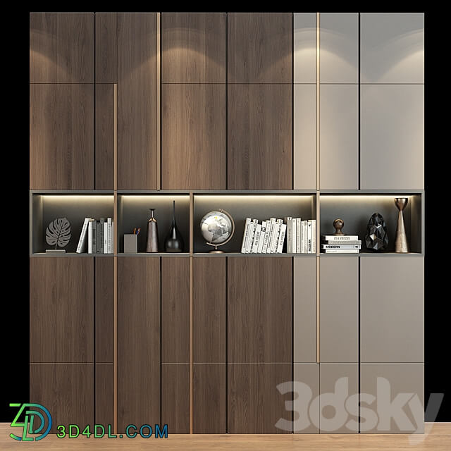Wardrobe Display cabinets Furniture composition 165