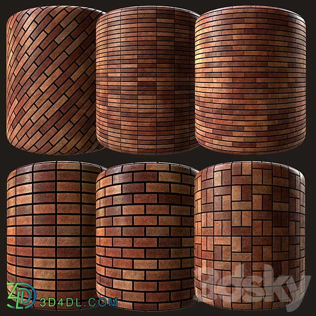 red rustic american brick 05