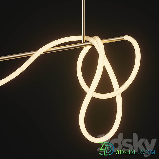 Pendant light Tracer Bar II Long Rope from Luke Lamp Co
