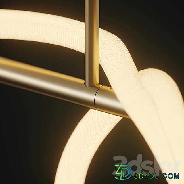 Pendant light Tracer Bar II Long Rope from Luke Lamp Co