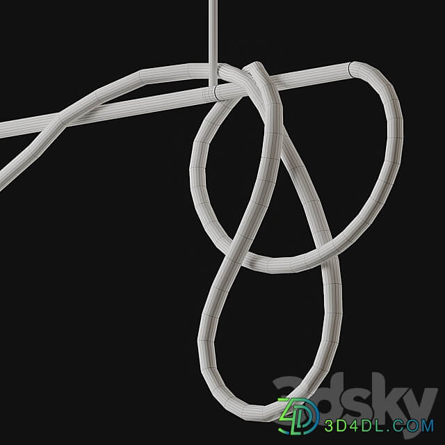 Pendant light Tracer Bar II Long Rope from Luke Lamp Co