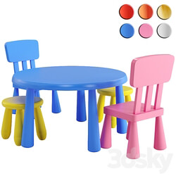Table Chair IKEA MAMMUT table chair stool 