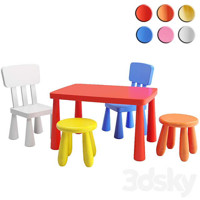 Table Chair IKEA MAMMUT table chair stool