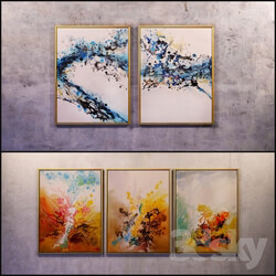 The picture in the frame 13 pieces the collection of 11 Abstract 