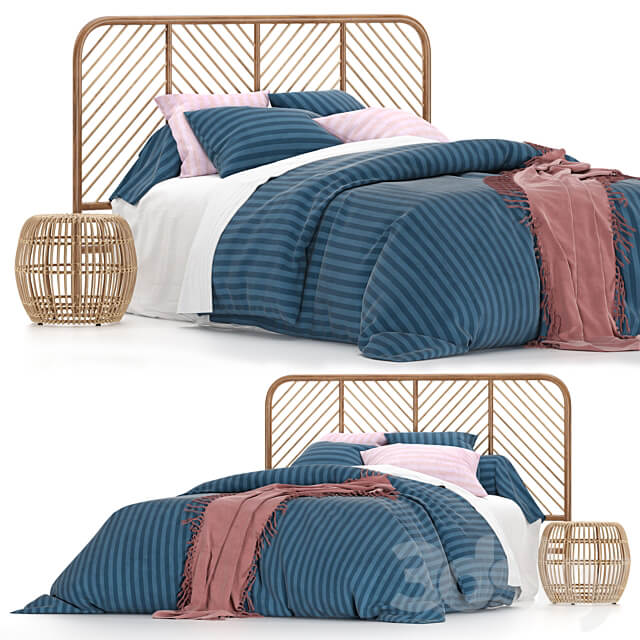 Bed Bed made of LaRedoute bed linen