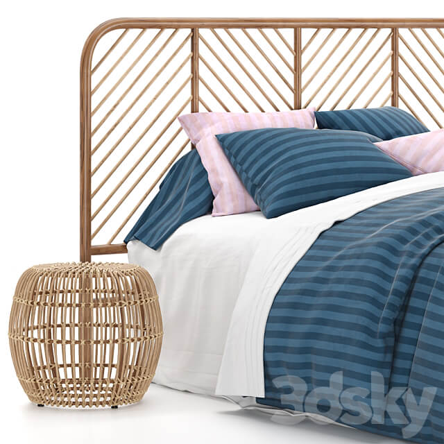 Bed Bed made of LaRedoute bed linen