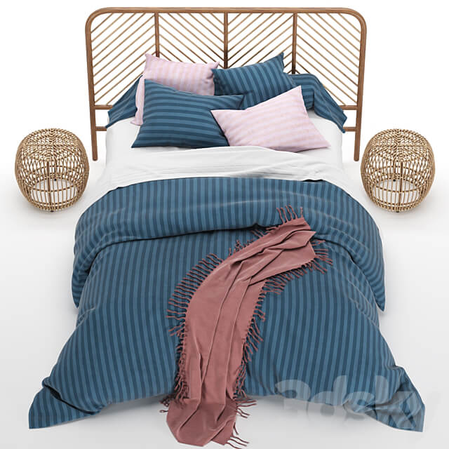 Bed Bed made of LaRedoute bed linen