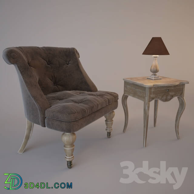 Armchair plus prikrovatnіy table artichoke