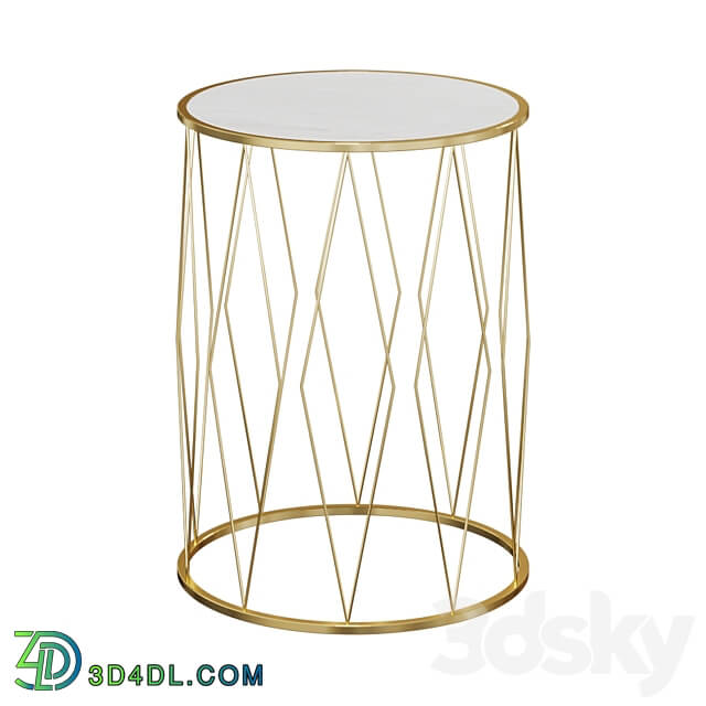 TABLE INTERIOR WHITE D40 ARTICLE 54 069 3D Models