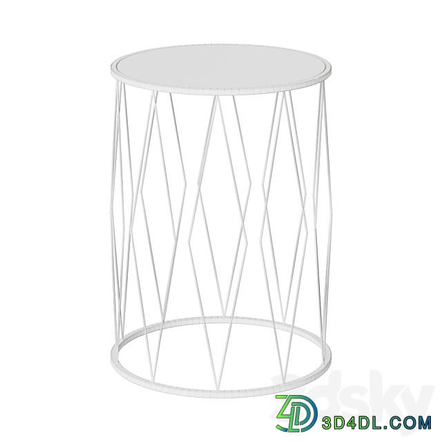 TABLE INTERIOR WHITE D40 ARTICLE 54 069 3D Models
