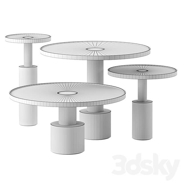 Pilar side tables by Baxter